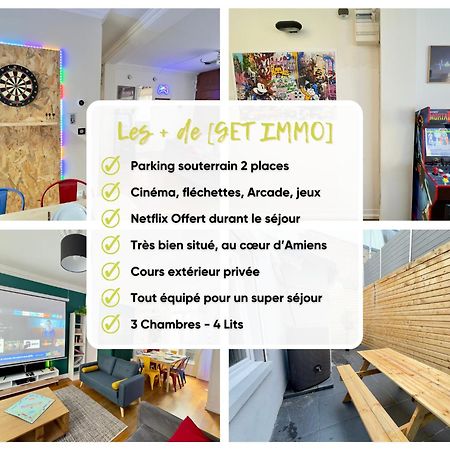 Maison 3Ch - Cinema - Game Room - Parking - Gare Amiens Exterior photo