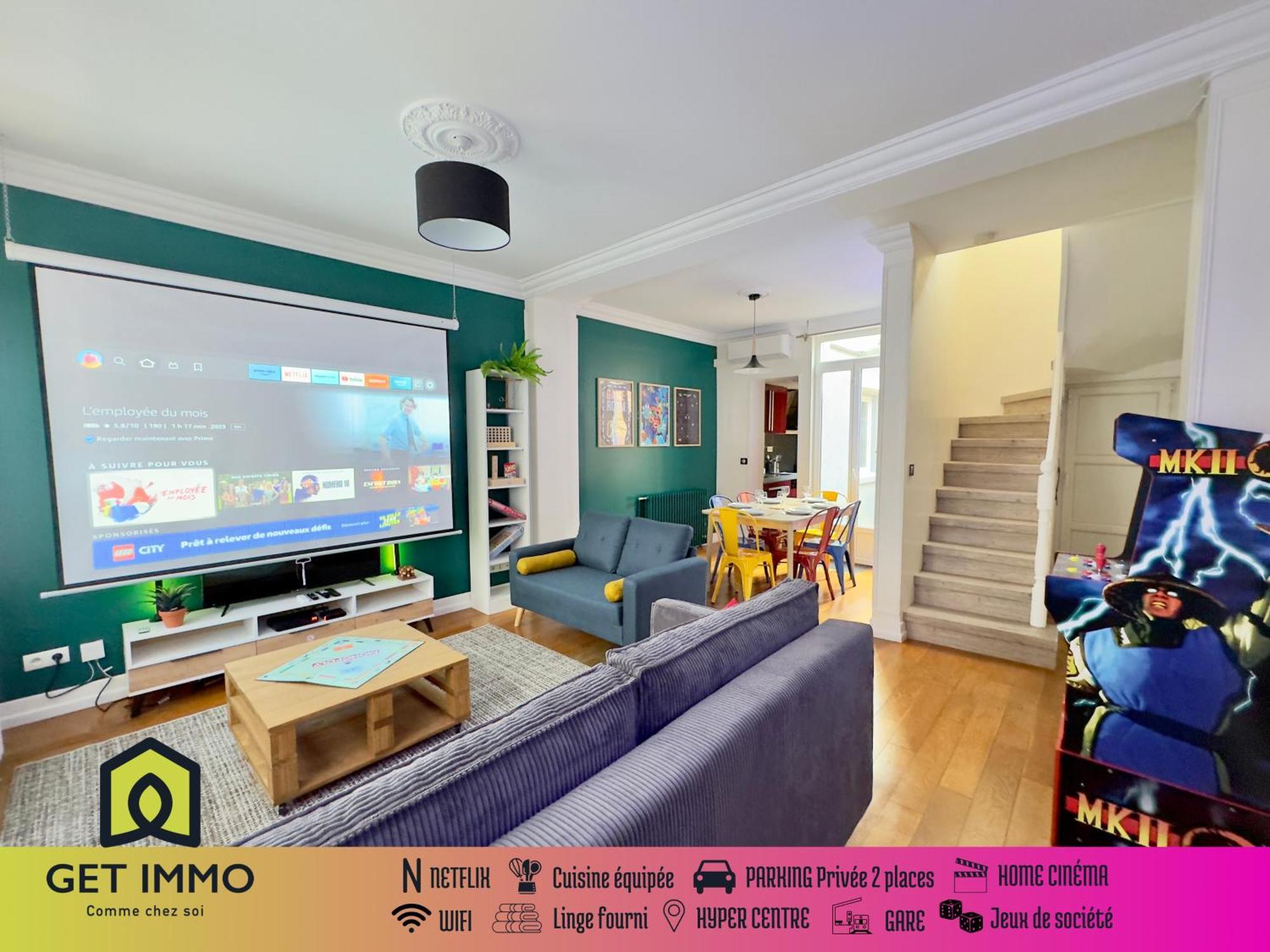 Maison 3Ch - Cinema - Game Room - Parking - Gare Amiens Exterior photo